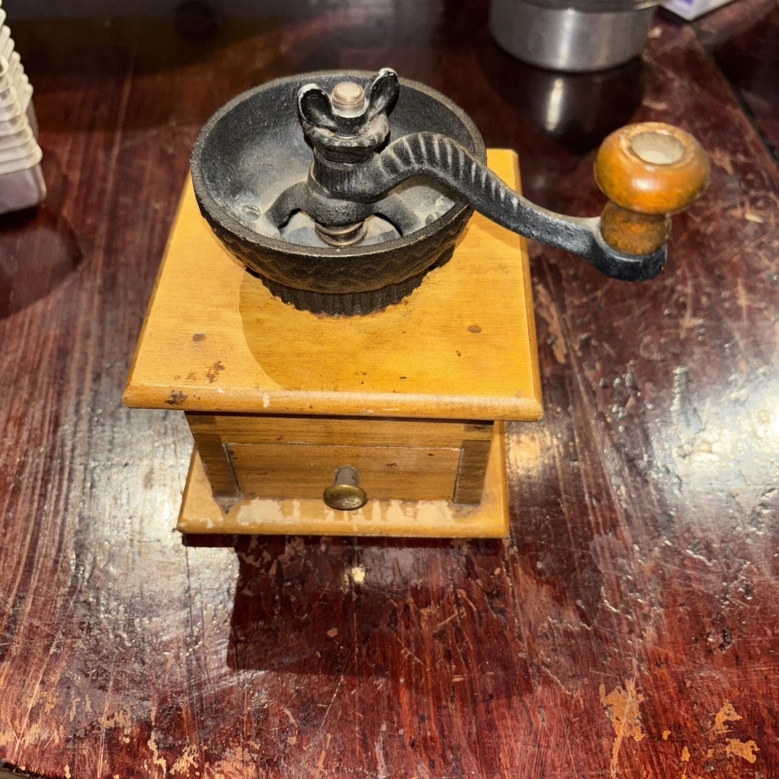 Antique Cast Iron Spice Grinder
