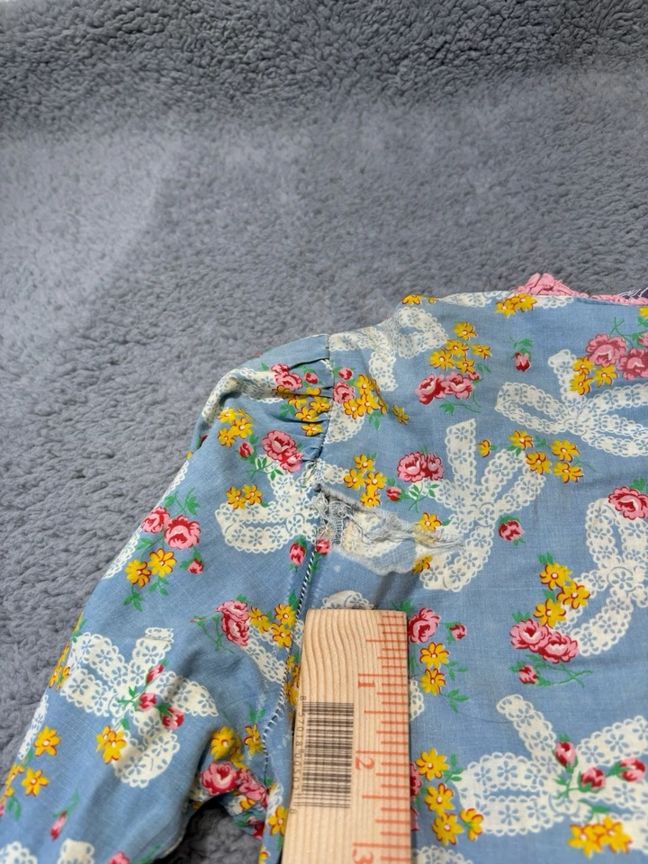 Vintage Betsey Johnson Alley Cat Dress Womens Medium Pink Whimsical Boho Patch - Image 3 of 4