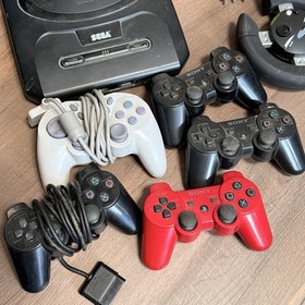 Lot of Untested Video game System. PS1 Playstation2 Sega and Controllers