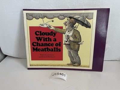 Cloudy with a Chance of Meatballs by Judi Barrett Paperback Book Vintage 1989