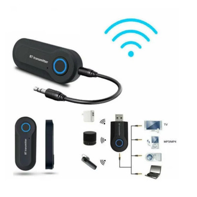 Bluetooth Transmitter Receiver 3.5mm Audio Transmitter Adapter USB TV PC Headpho