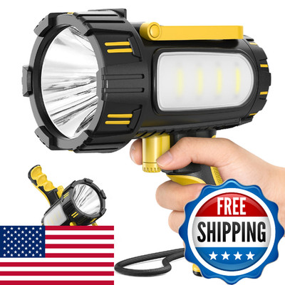 AlpsWolf Rechargeable Flashlights High Lumens, Super Bright 10000mAh Spotlight F