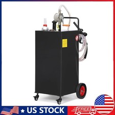 30-Gallon Fuel Caddy Industrial Portable Tank for Diesel Gas UV-Protected