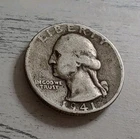 1941-P Washington Quarter 90% Silver ~ Free Shipping! #1