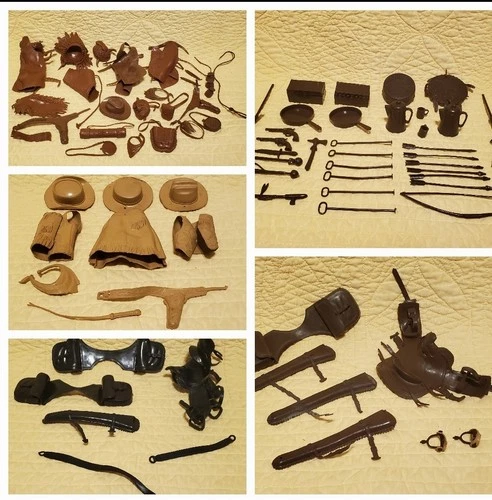 VINTAGE MARX BEST OF JOHNNY WESTERN ACTION FIGURE DOLL ACCESSORIES COWBOY TOYS