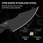 Kizer Mini Harpoon Drop Point Fixed Knife S45VN Blade Fat Carbon Handle+Sheath — photo 5