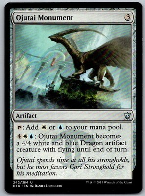 Ojutai Monument 242 Uncommon Dragons of Tarkir Magic: The Gathering Near Mint