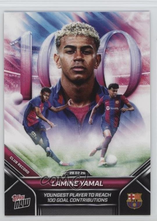 2025-26 Topps Now FC Barcelona /28970 Lamine Yamal #005