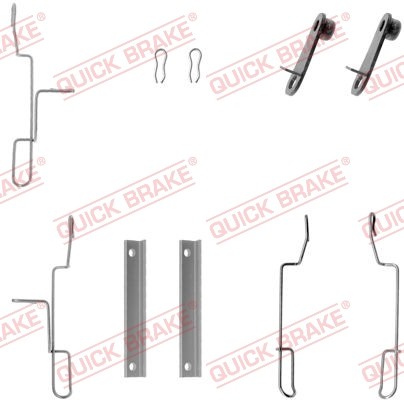 Quick Brake ZubehöRsatz Scheibenbremsbelag FüR Peugeot 106 II 1A_ 1C_ 1.1I-image