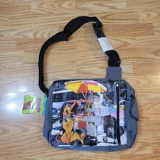 Vtg NOS New Y2K Scooby Doo Canvas Messenger Sholder Bag Hotdog Cartoon Network 