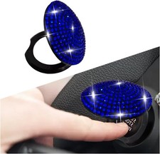 Car Engine Start Button Cover, Anti Scratch Push Start Button Protective Blue,