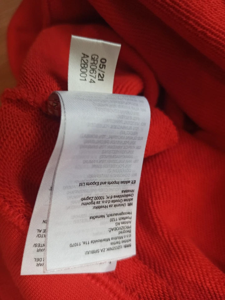 Adidas Originals Sweatshirt Retro wie EQT Equipment Style rot Icon Crew Sz. L - Bild 4 von 4
