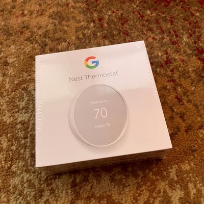 NEW Google Nest Smart Thermostat G4CVZ Snow (GA01334-US) with Matter Support