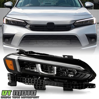 #ad For 2022 2025 Honda Civic Chrome Trim Full LED Headlight Headlamp Passenger Side $159.96