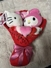 HELLO KITTY and MY MELODY Plush Valentine's Day Bouquet. 2026 Edition, RARE.