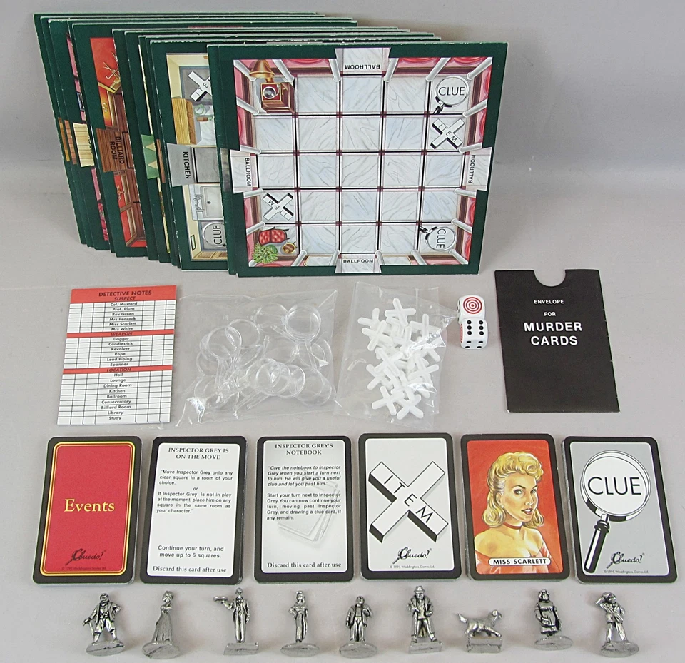 Cluedo Super Sleuth Board Game The Ultimate Challenge Waddingtons Complete 1995 - Image 2 of 4
