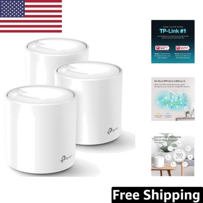 Next-Gen Deco X20 WiFi 6 Mesh   Covers 5800 Sq.Ft with 6 Ethernet Ports 3-Pack