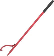 60-Inch Log Turner w/ Rubber Grip, Steel Handle, Wood Handling Cant Hook Tool