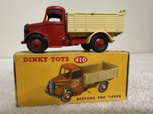 Vintage original Dinky # 410 Bedford End Tipper new In original box !