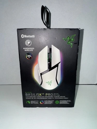 Razer Basilisk V3 Pro Gaming Mouse - White (RZ01-04620200-R3U1)