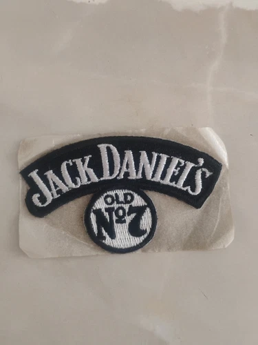 Jack Daniels Black & White Old No 7 Embroidered Tennessee Whiskey Patch - Picture 1 of 8