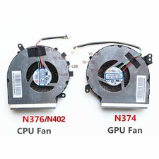 FOR MSI GE62MVR GE72MVR 7RG MS-16JC Notebook CPU N376/N402 GPU N374 Cooling Fan