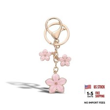 Flower Bag Charm Leather Style Bag Charms for Handbags Gold A2:flower Keychain