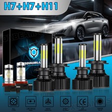 Combo de faros LED + bombilla antiniebla para Ram ProMaster 1500 2500 3500 2014-2025