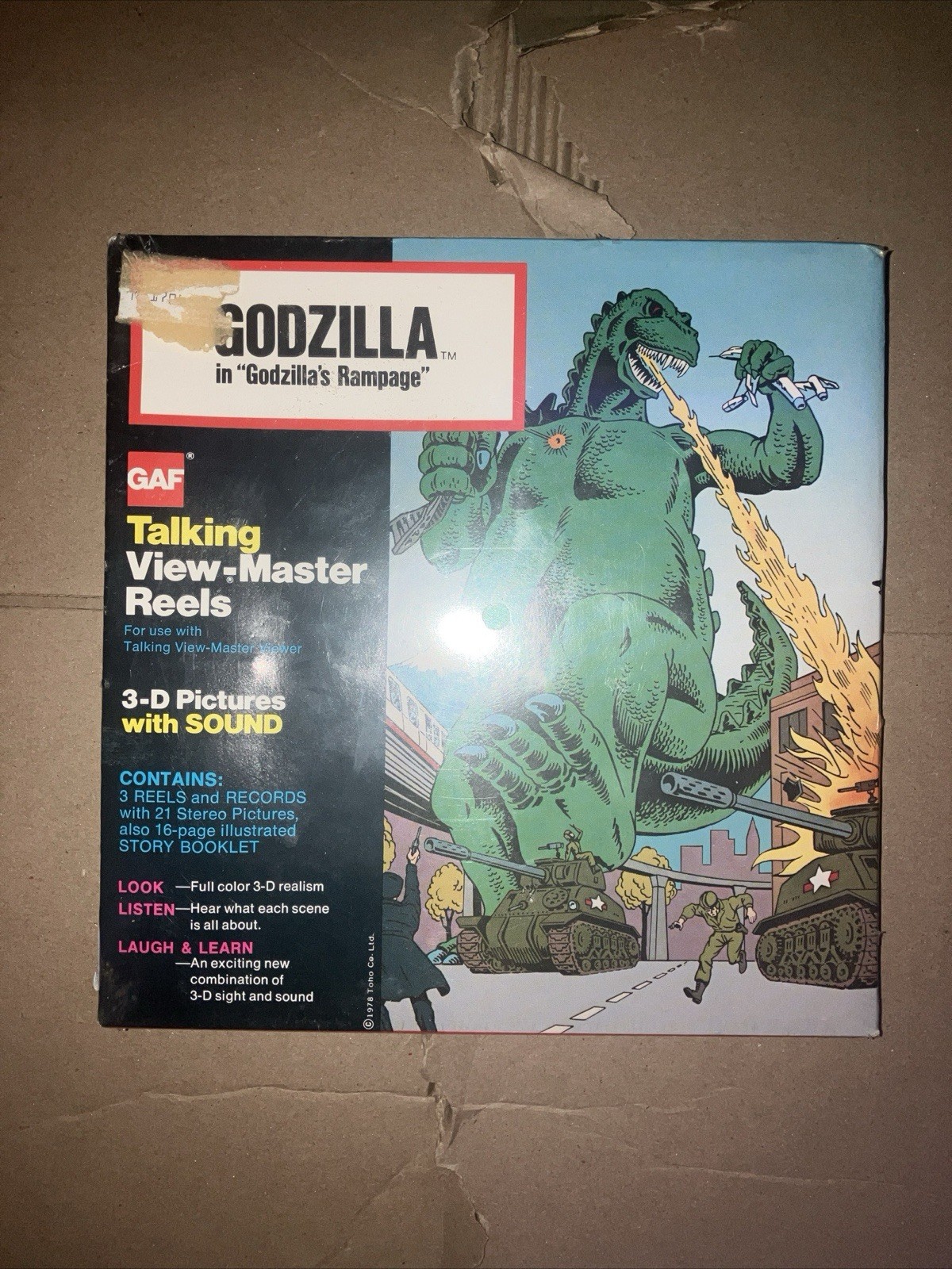 RARE 1978 Godzilla GAF Vintage Talking View Master Sealed in Box Brand New
