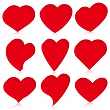 180 Pcs Paper Hearts 3.5 Inch Heart Shaped Cutouts Valentines Day Decor