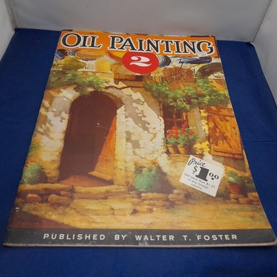Ölgemälde 2 60er Jahre Kunstbuch Walter T Foster große PB