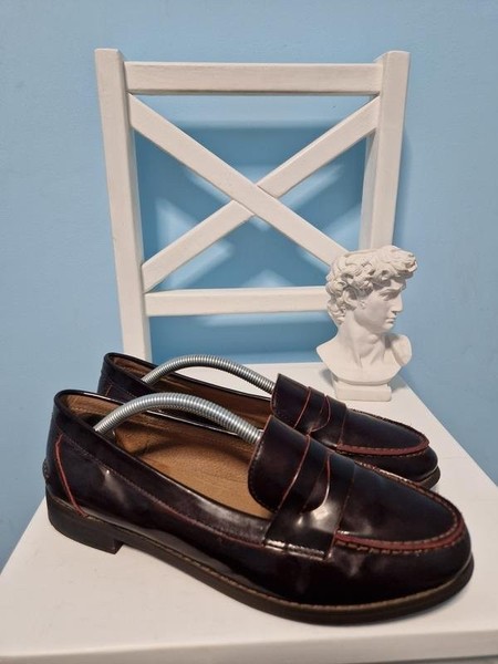Women Jasper James Heels Burgundy Leather 39