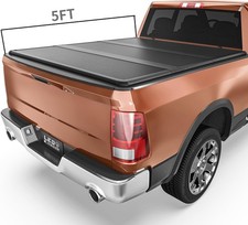 5ft Hard Truck Bed Tonneau Cover 3-fold For 2024 2025 2026 Toyota Tacoma W Lamp