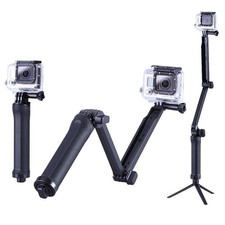 Compatible With GoPro DJI ACTION And Insta360 3in1 Foldable Selfie Stick