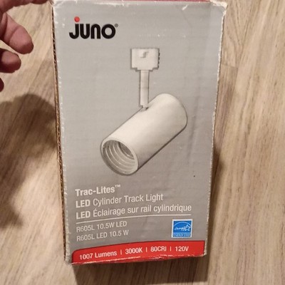 Juno R605L Trac-Lites LED Cylinder Track Light 10.5W 120V White Energy Star