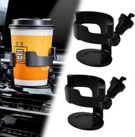 2X GeträNkehalter Auto LüFtung Becherhalter Dosenhalter 360° Verstellbar Univers