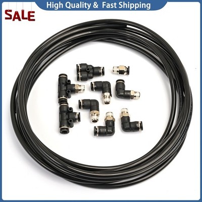 For Turbo Wastegate & Solenoid Push Lock Boost Vacuum 15ft Line & Fitting Kit
