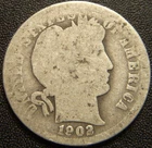 1902 Barber Dime - Majority of the Major Details are Well Outlined