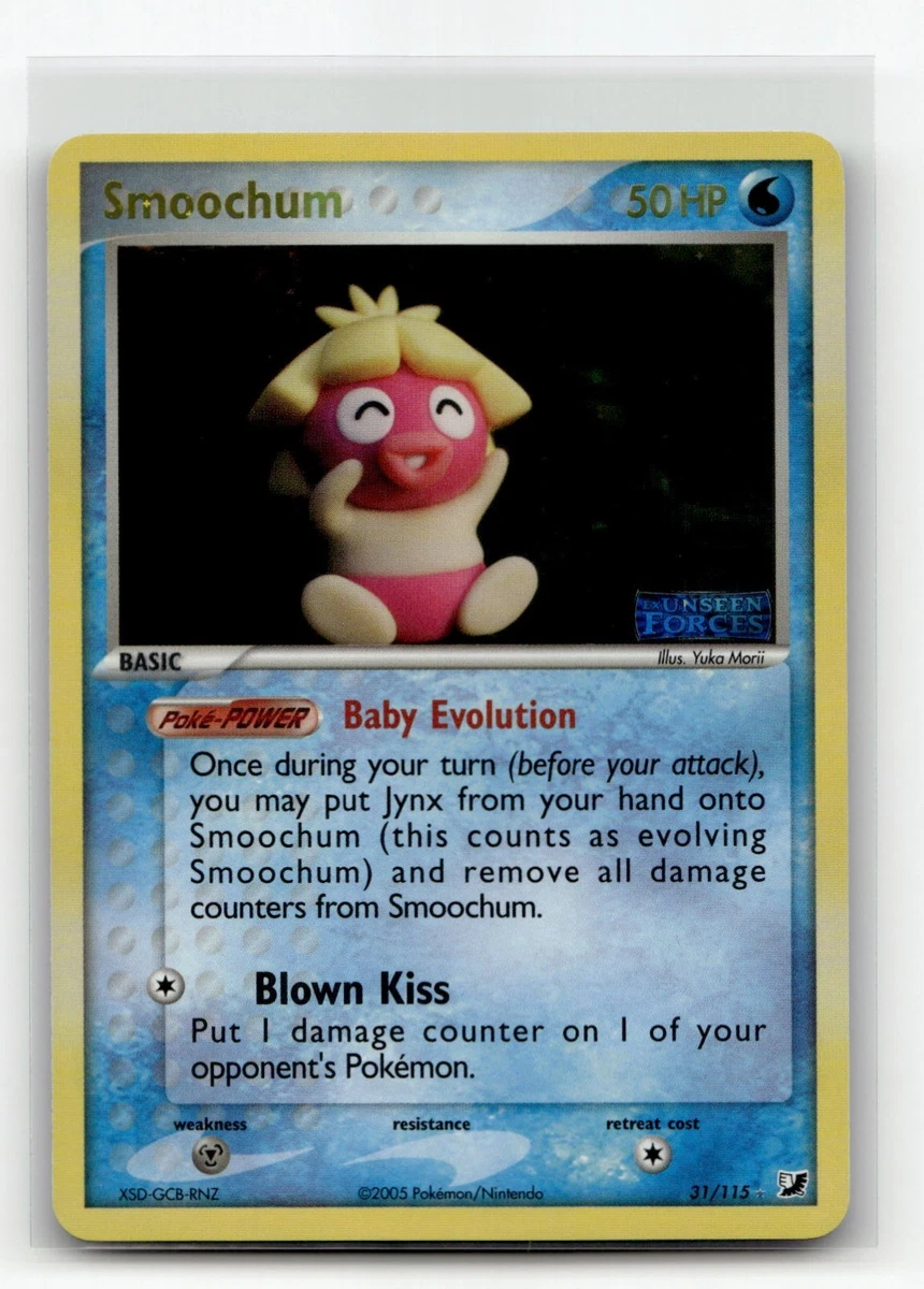 smoochum pokemon card value 54/64 Neo Revelation Common Near Mint Uncommon Retreat cost Smoochum #54 Prices | Pokemon