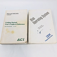 Vintage IBM Microsoft MS-DOS 5.0 Operating System Programmer's Reference Guide