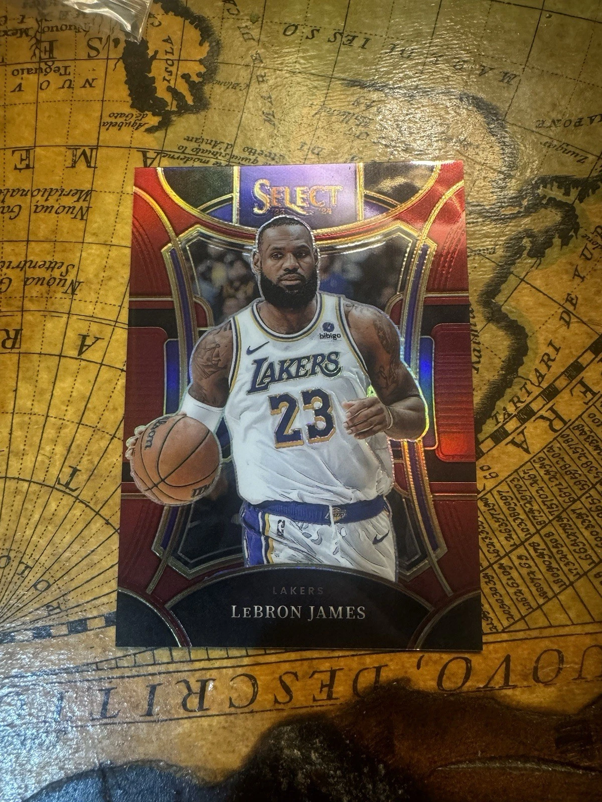 2023-24 Panini Select - Mezzanine Level LeBron James #335 Maroon Prizm /175