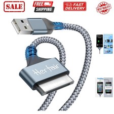 USB to 30 Pin Charger Cable 10FT Nylon Braided USB Fast Charging Cord Compati...