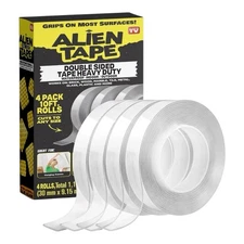 Alien Tape Double Sided Multipurpose Adhesive Grip Mounting Tape - 3 Pack