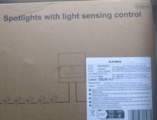 Éclairage extérieur Limke avec contrôle de détection de lumière 12 projecteurs