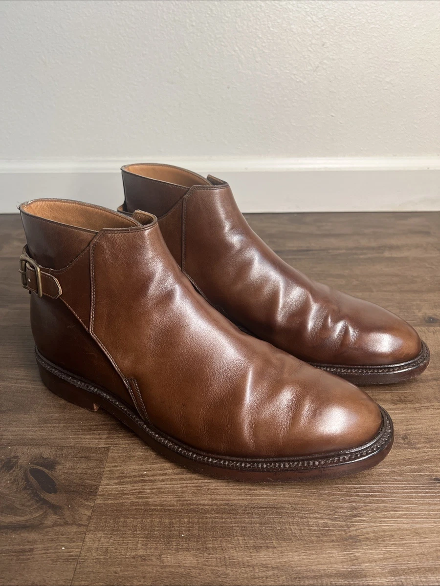 Mack James Cognac Leather Jodhpur Dress Ankle Strap Buckle Chelsea Boots 9 Mens Brown Boots | Nordstrom main image 4