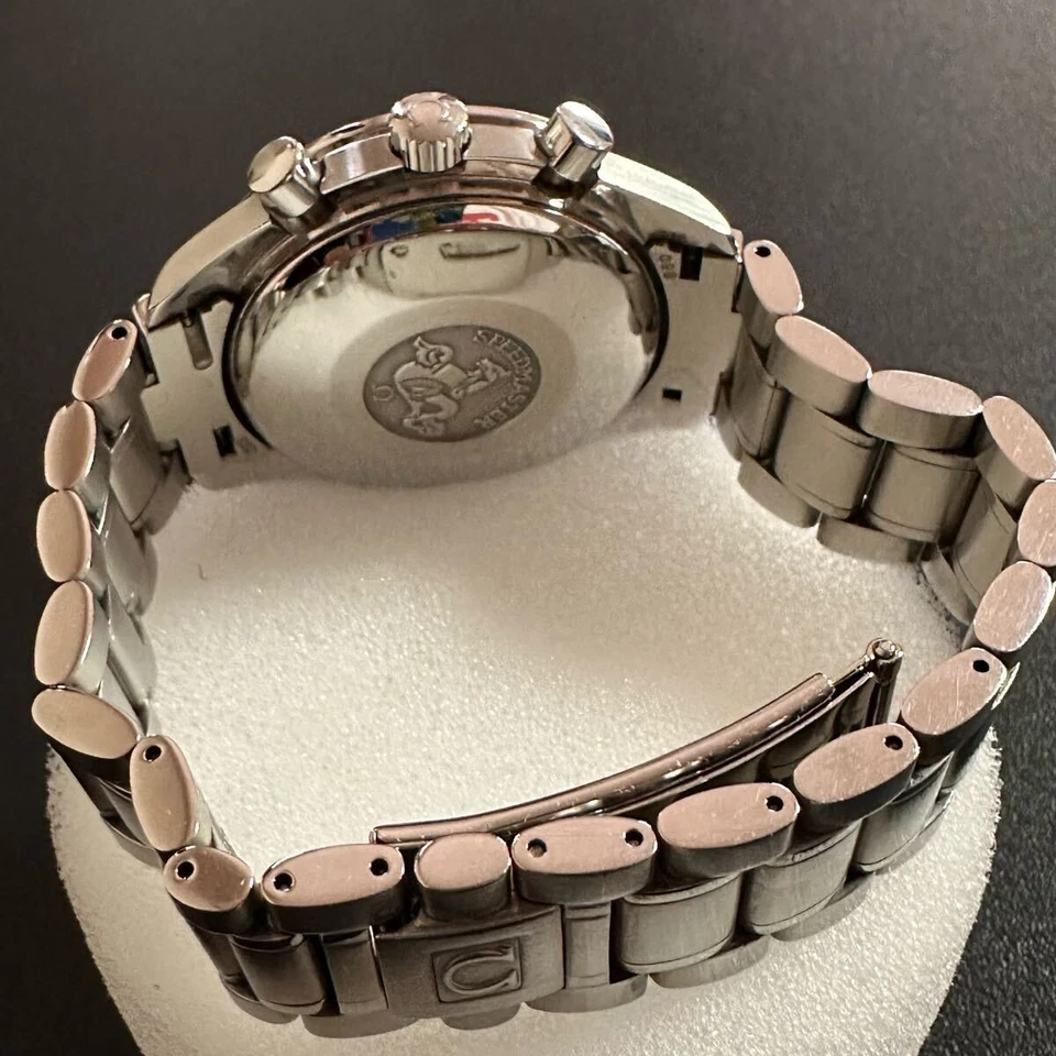 Junk Omega Blue Dial Speedmaster Triple Calendar Chronograph - Image 4 of 4