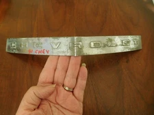 1941 Chevrolet Grill Emblem Grille Trim Molding Script Chevy