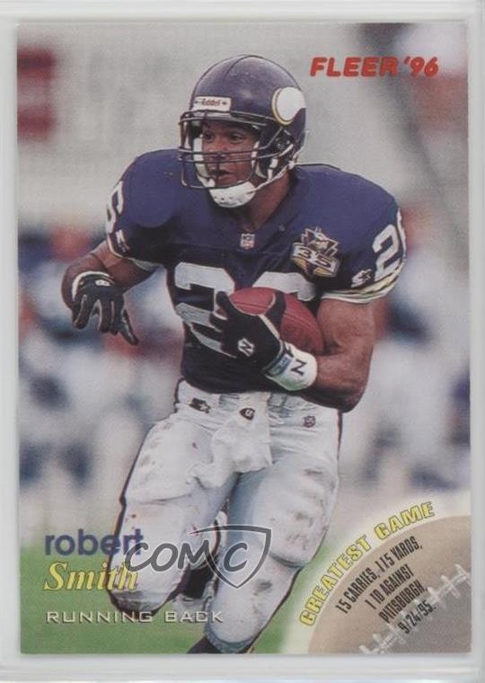 1996 Fleer Shell FACT Robert Smith #82 0q3