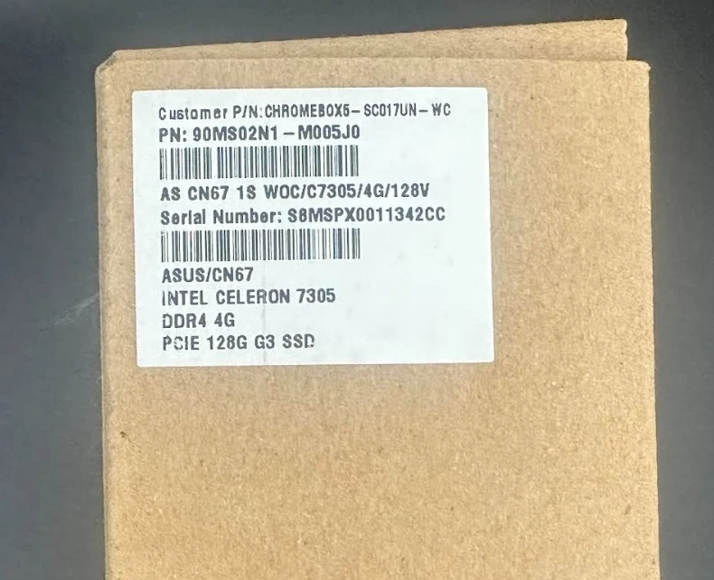 Asus Chromebox 5 Intel Celeron 7305, 4 GB RAM, 128GB SSD CHROMEBOX5-SC017UN-WC - Image 4 of 4