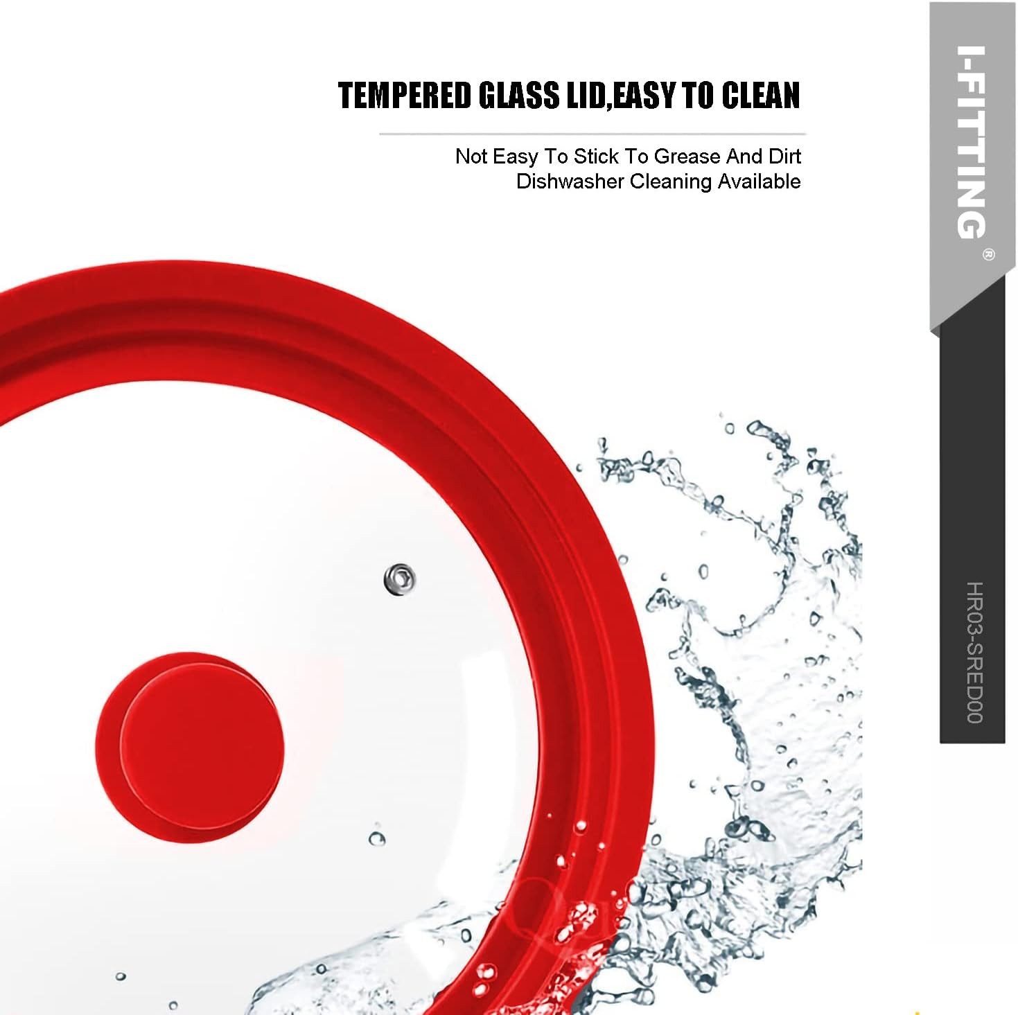 Universal Lid for Pot,Pan,Skillet Fits 8.5", 9.5,10 Cookware Silicon Lid Dishwas